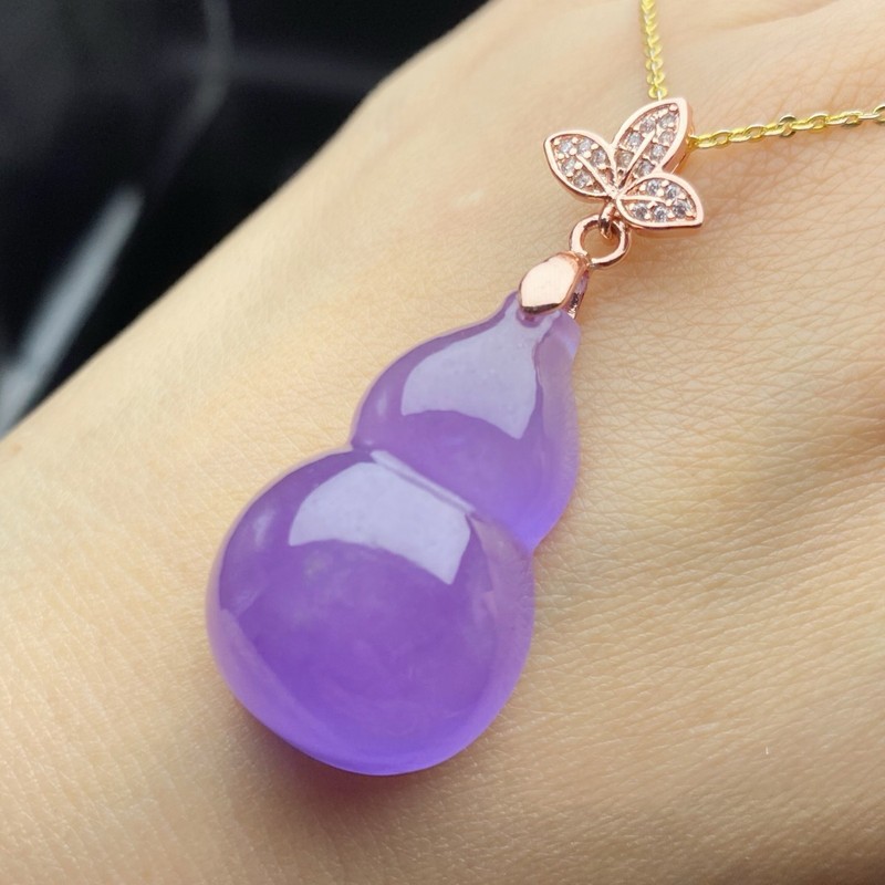 Lighting & Home Decor Studio - Pendant, Ice-Type Old Mine Jade, Violet