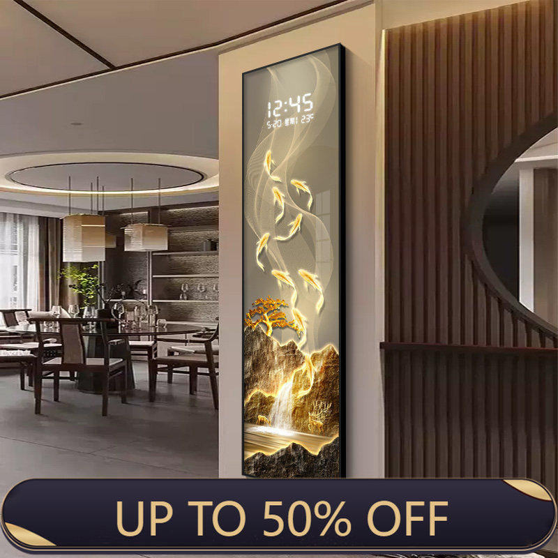 Lighting Home Decor Wall Clocks - Modern Luxury Led Electronic Clock Hanging