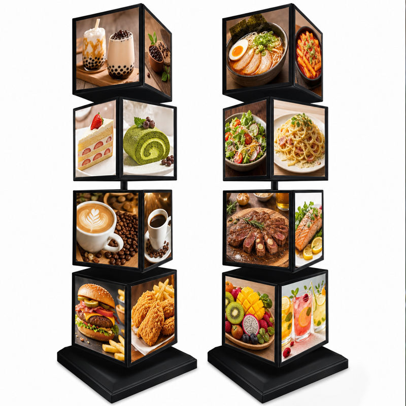 Restaurant Lighting Decoration - Custom Square Rotating Light Box for