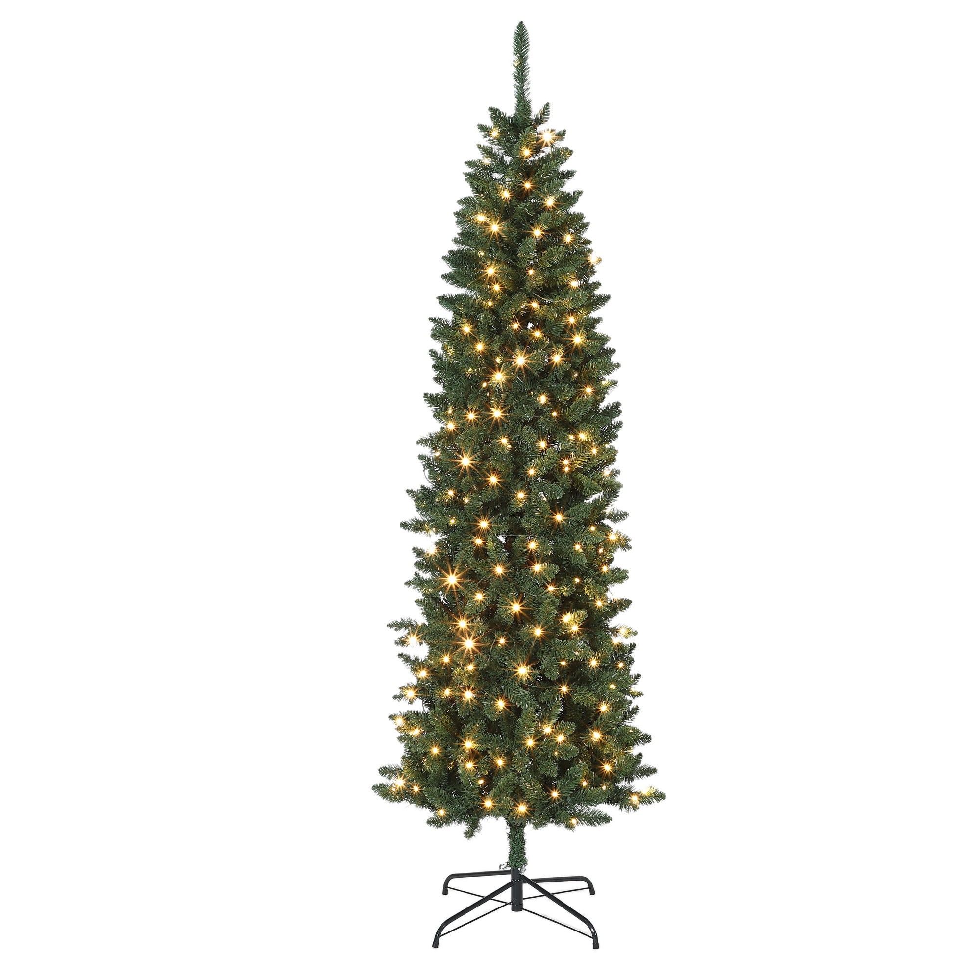 Lighting Decoration Stand - Pre-Lit Pencil Christmas Tree, Slim Artificial
