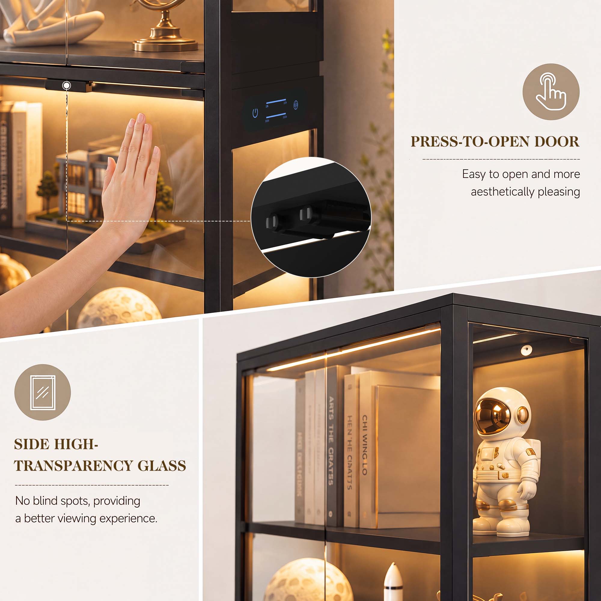 TCGBKAF 5‑Tier Display Cabinet - огляд і ціна Lighting & Home Decor Studio