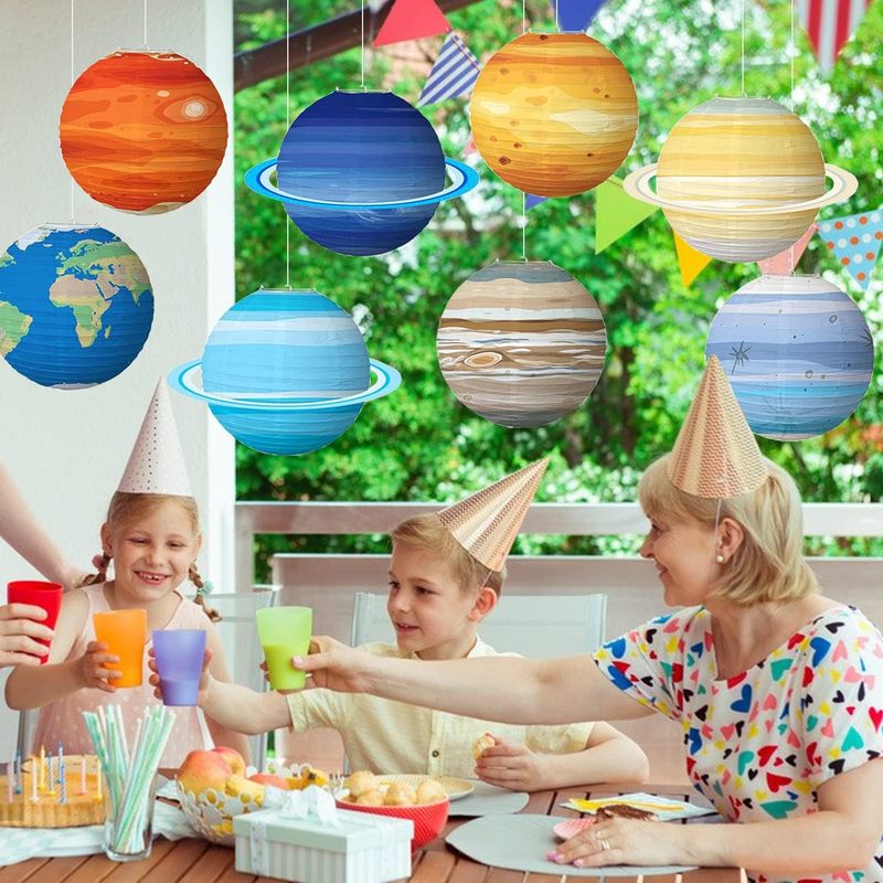 2pcs Space Planet Paper Lanter - огляд і ціна Lantern Paper Solar