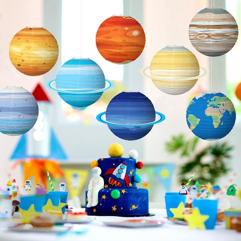 2pcs Space Planet Paper Lanter - огляд і ціна Lantern Paper Solar