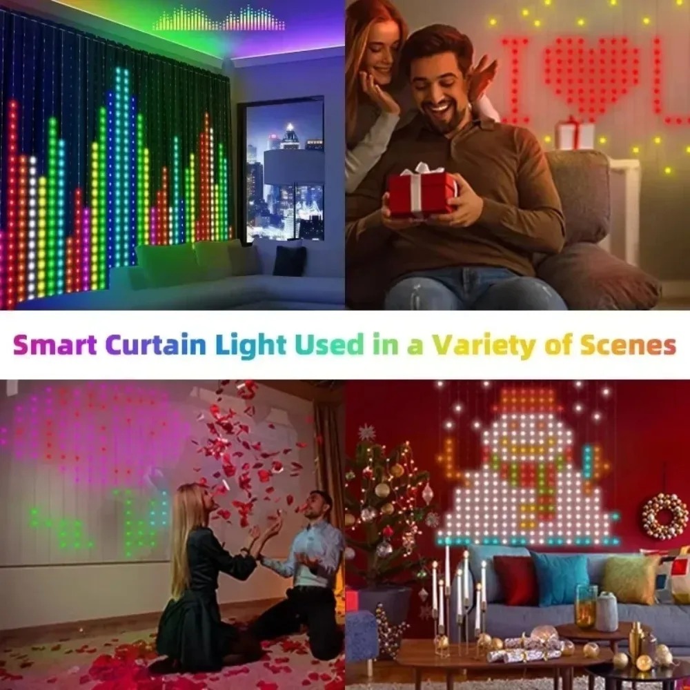 Outdoor LED Pixel Curtain Ligh - огляд і ціна Wall Decor Lighting