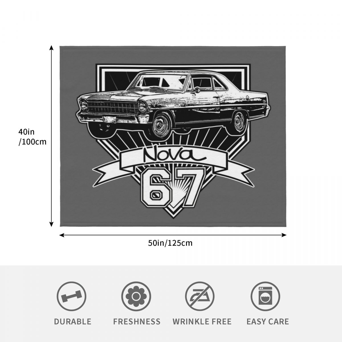1967 Nova Throw Blanket Kid'S  - огляд і ціна Nova Decor & Lighting Juletrelys