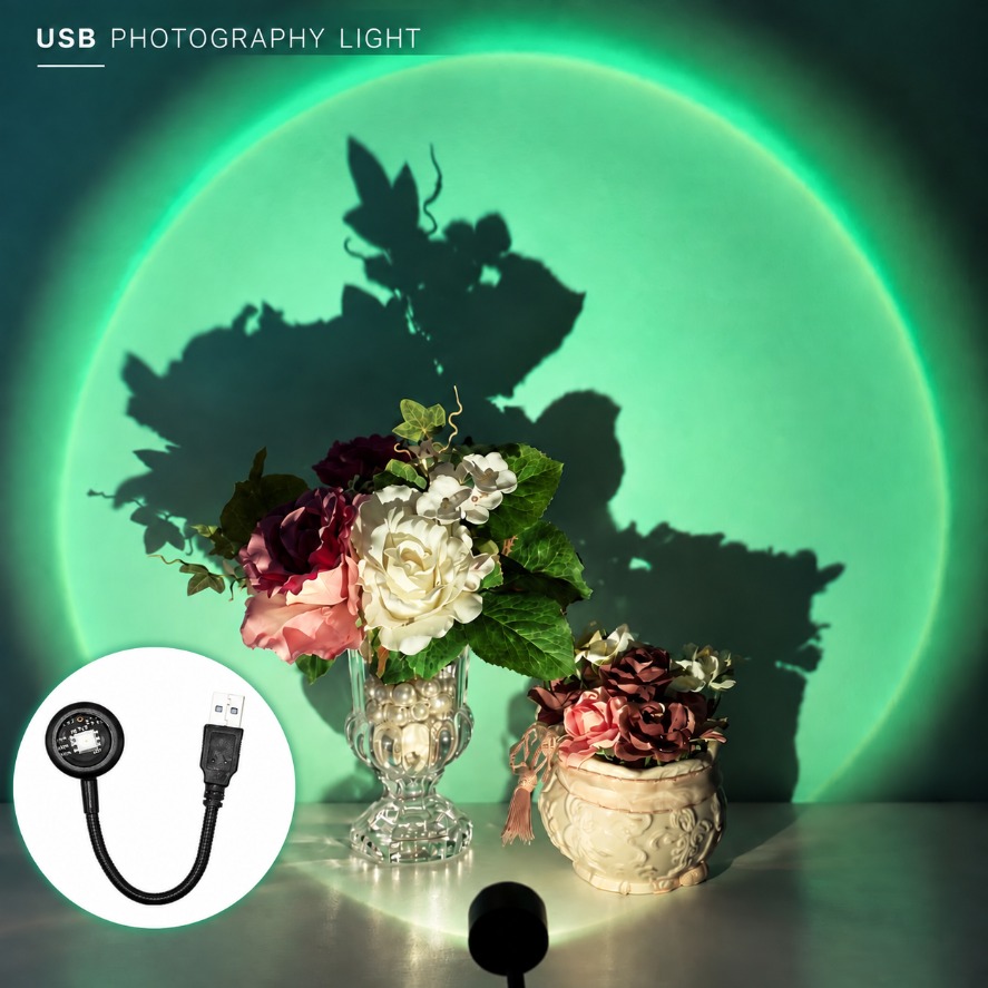 5V USB Photography Sunset Proj - огляд і ціна Sunset Lamp Projection