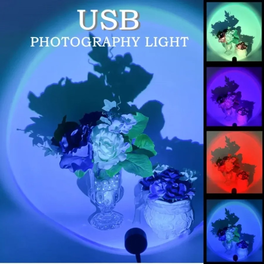5V USB Photography Sunset Proj - огляд і ціна Sunset Lamp Projection
