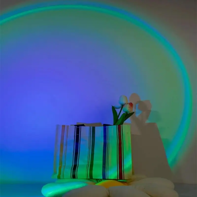1PC Multicolor Sunset Floor La - огляд і ціна Sunset Lamp Projection