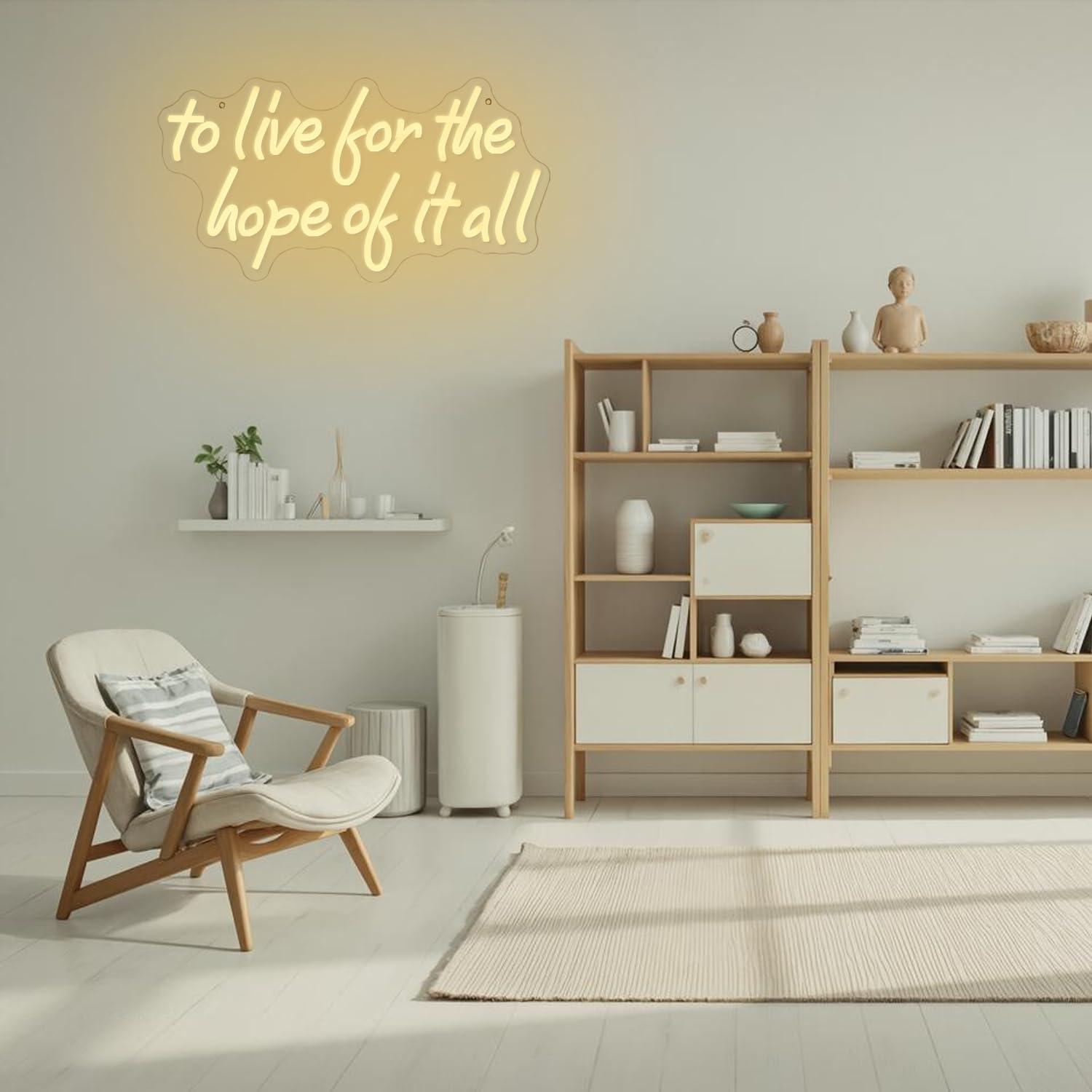To Live For The Hope Of It All - огляд і ціна Wall Decor Lighting