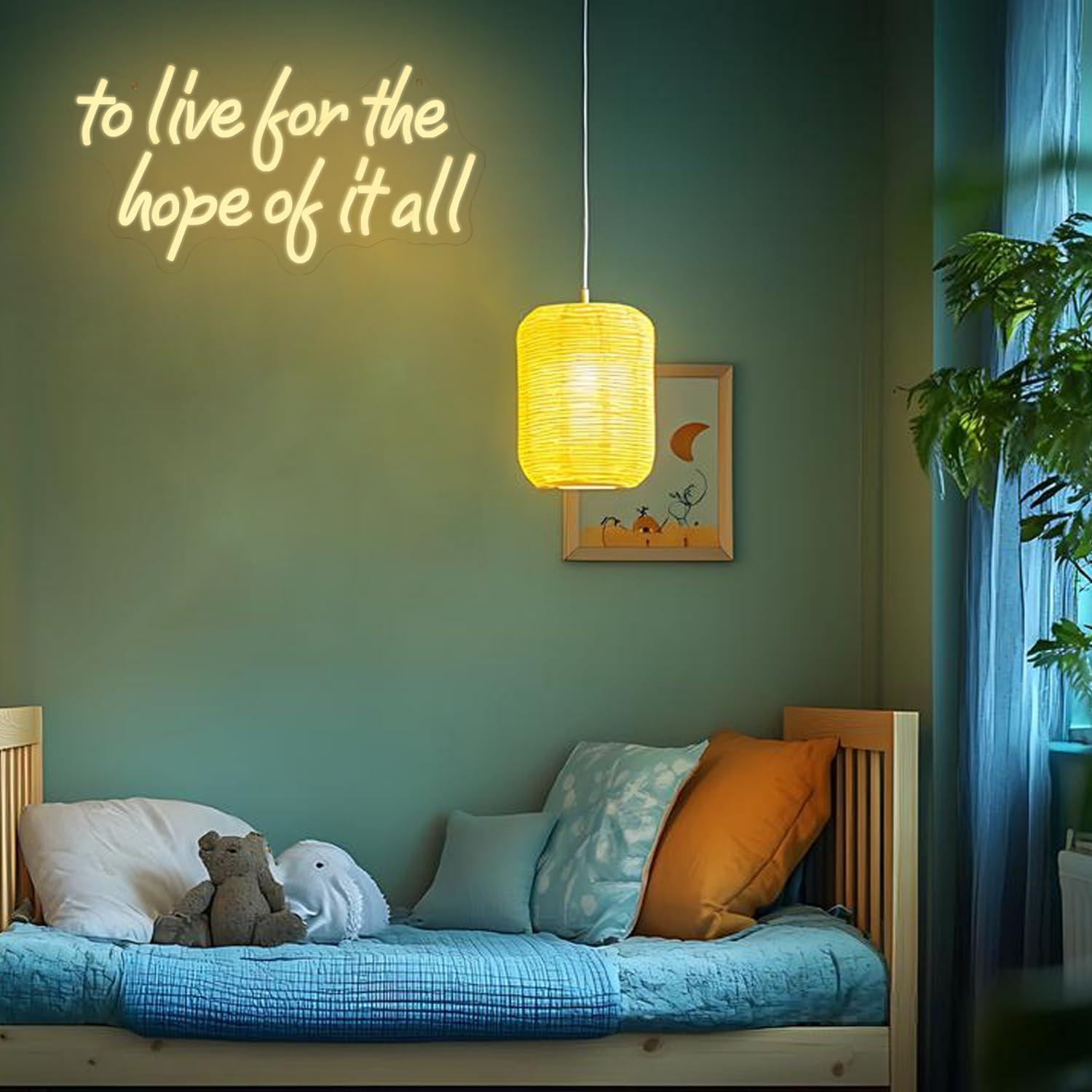 To Live For The Hope Of It All - огляд і ціна Wall Decor Lighting