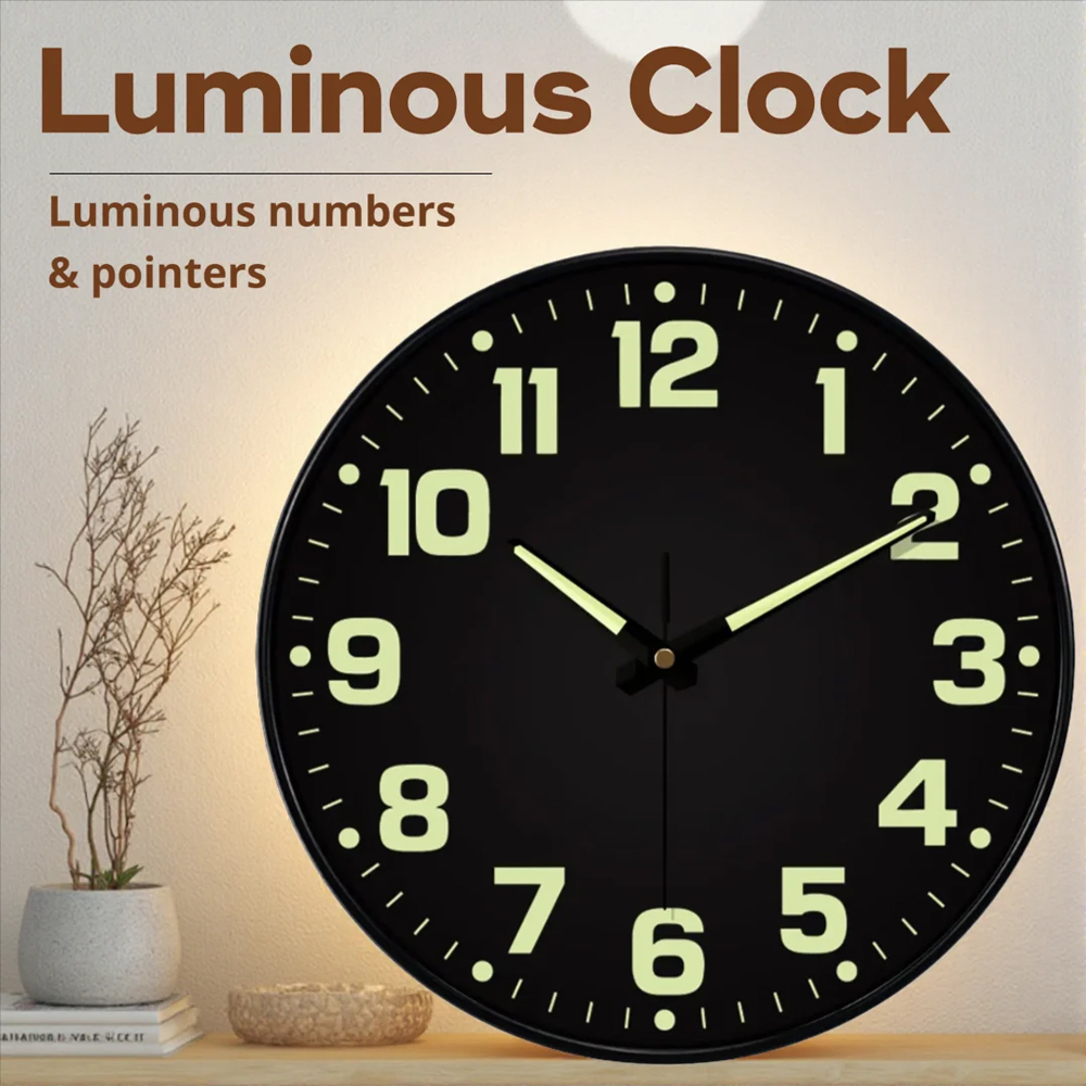 Luminous Wall Clock Light In D - огляд і ціна Lighting Home Decor Wall Clocks