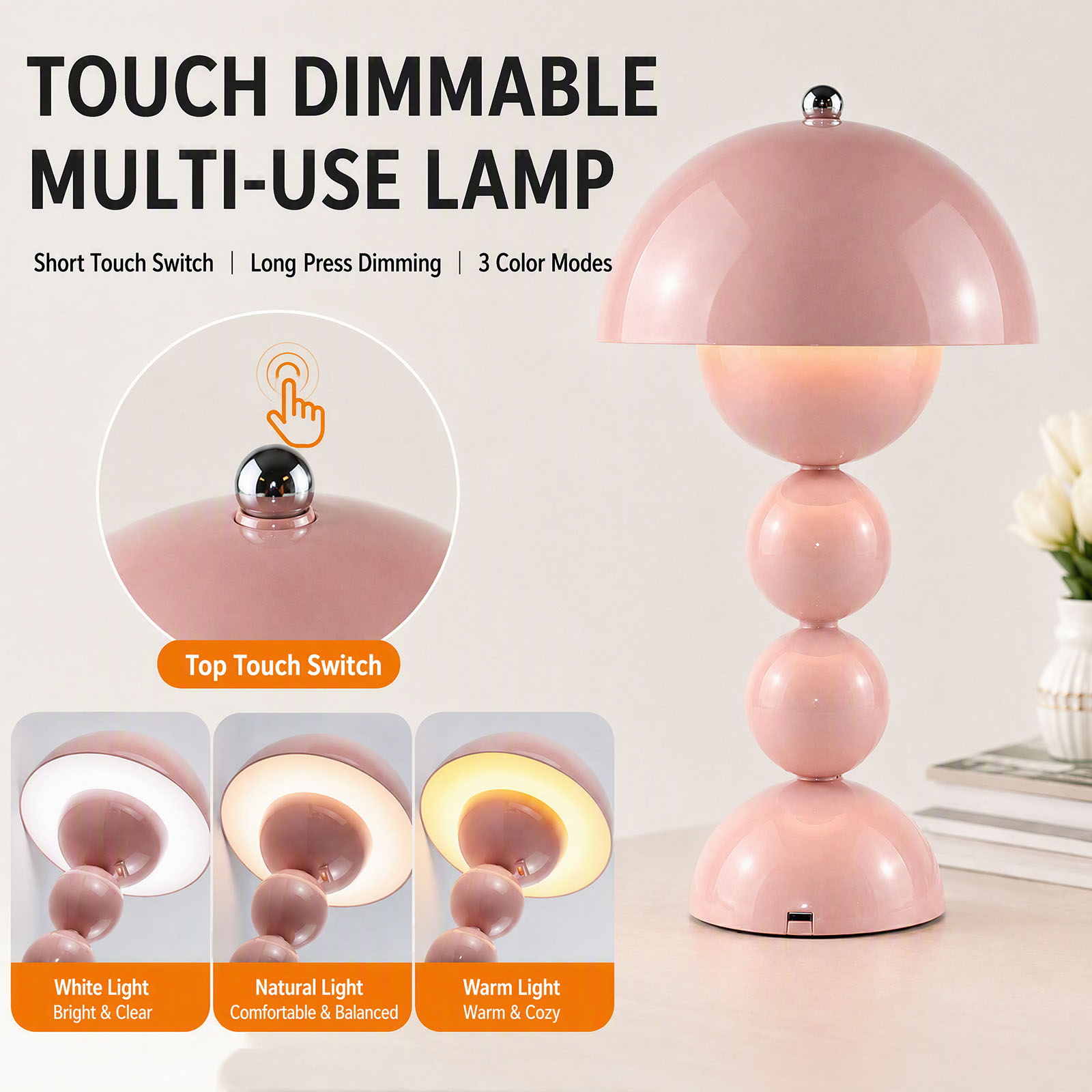 Vintage Mushroom Table Lamp US - огляд і ціна Lighting Table Decor