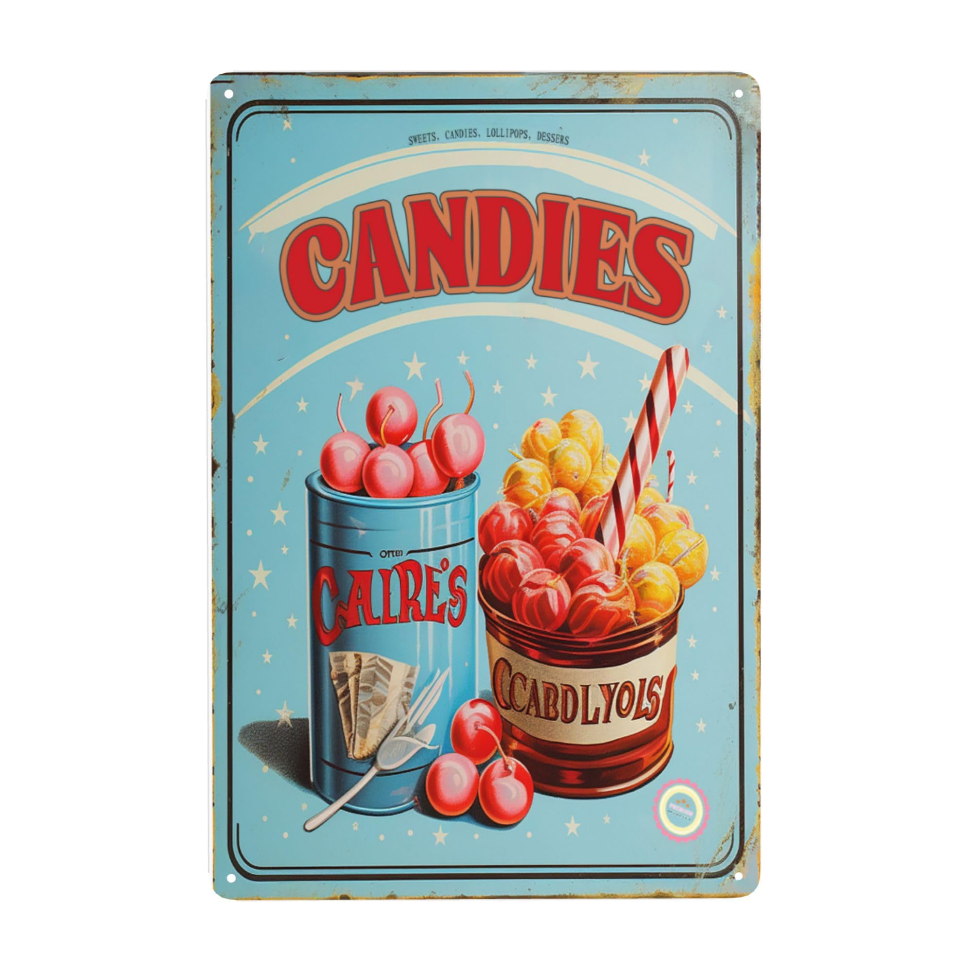 Decor ;; Candies Tin Signs,Lig - огляд і ціна Restaurant Lighting Decoration