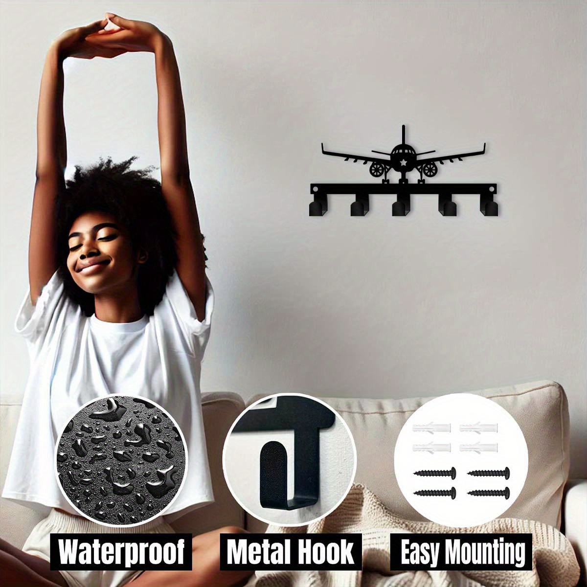 CIFBUY Airplane Metal Wall Art - огляд і ціна Kitchen Decor Lighting