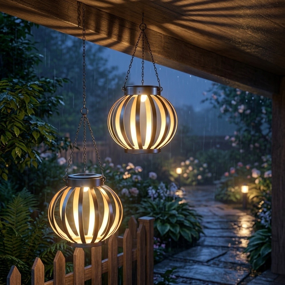 Hanging Solar Lantern for Gard - огляд і ціна Lantern Paper Solar