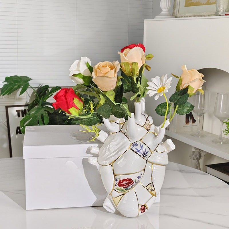 Heart Vase Living Room Wine Ca - огляд і ціна Lighting Home Decor Items