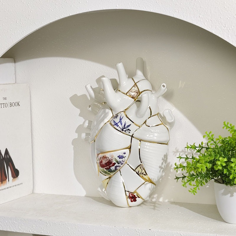 Heart Vase Living Room Wine Ca - огляд і ціна Lighting Home Decor Items