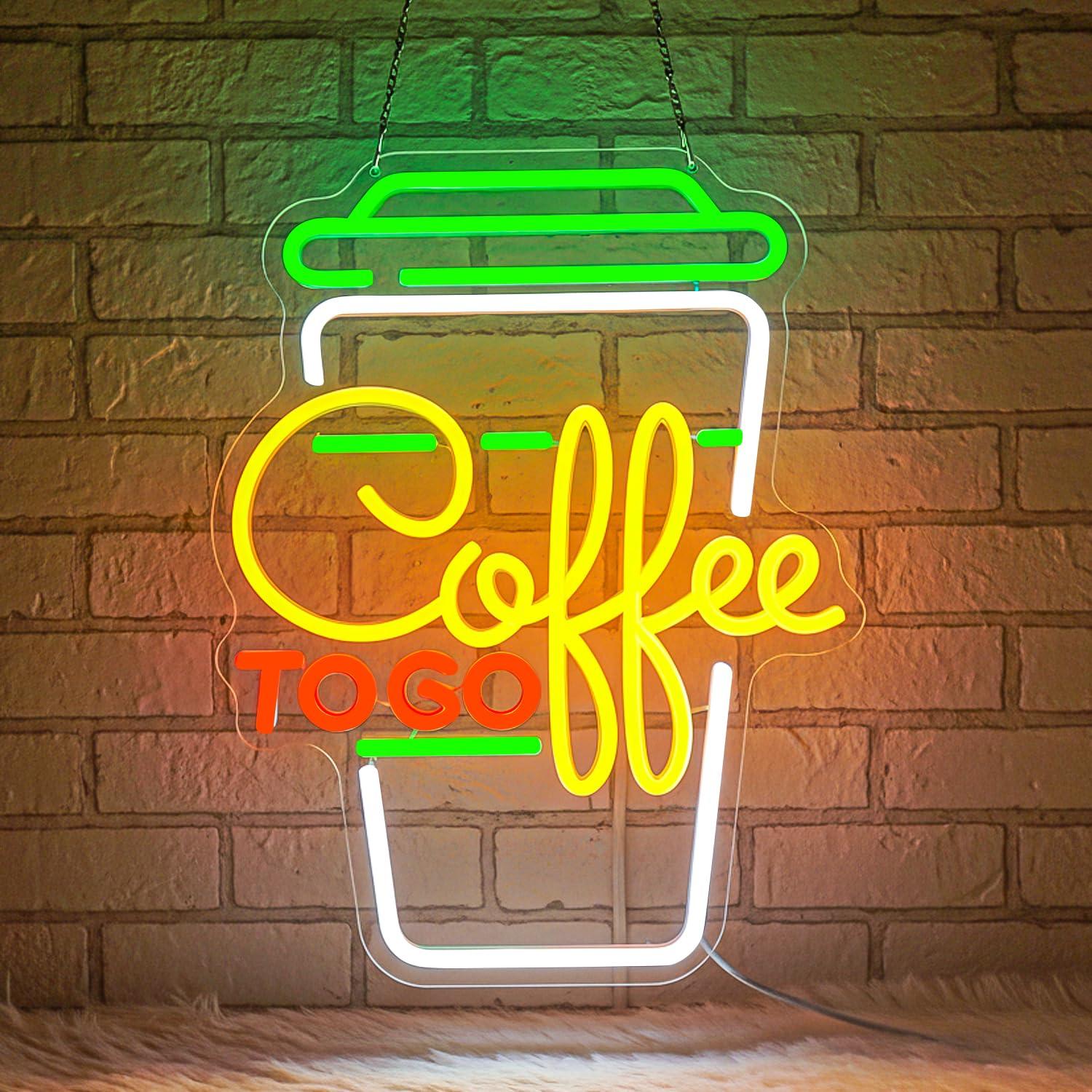 Coffee Neon Sign USB Dimmable  - огляд і ціна Kitchen Decor Lighting