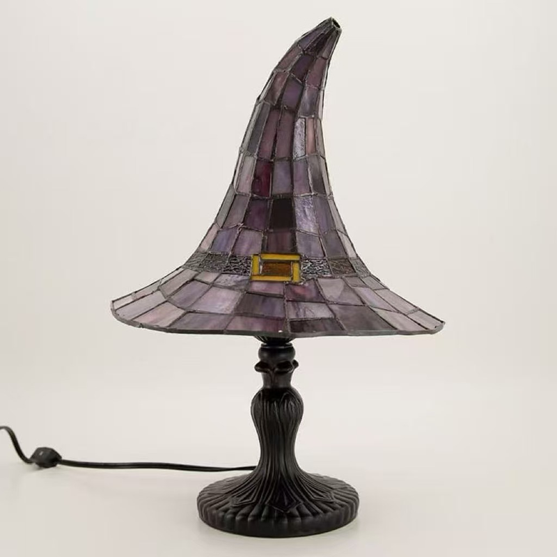 Stained Witch Hat Table Lamp H - огляд і ціна Lighting Home Decor Items