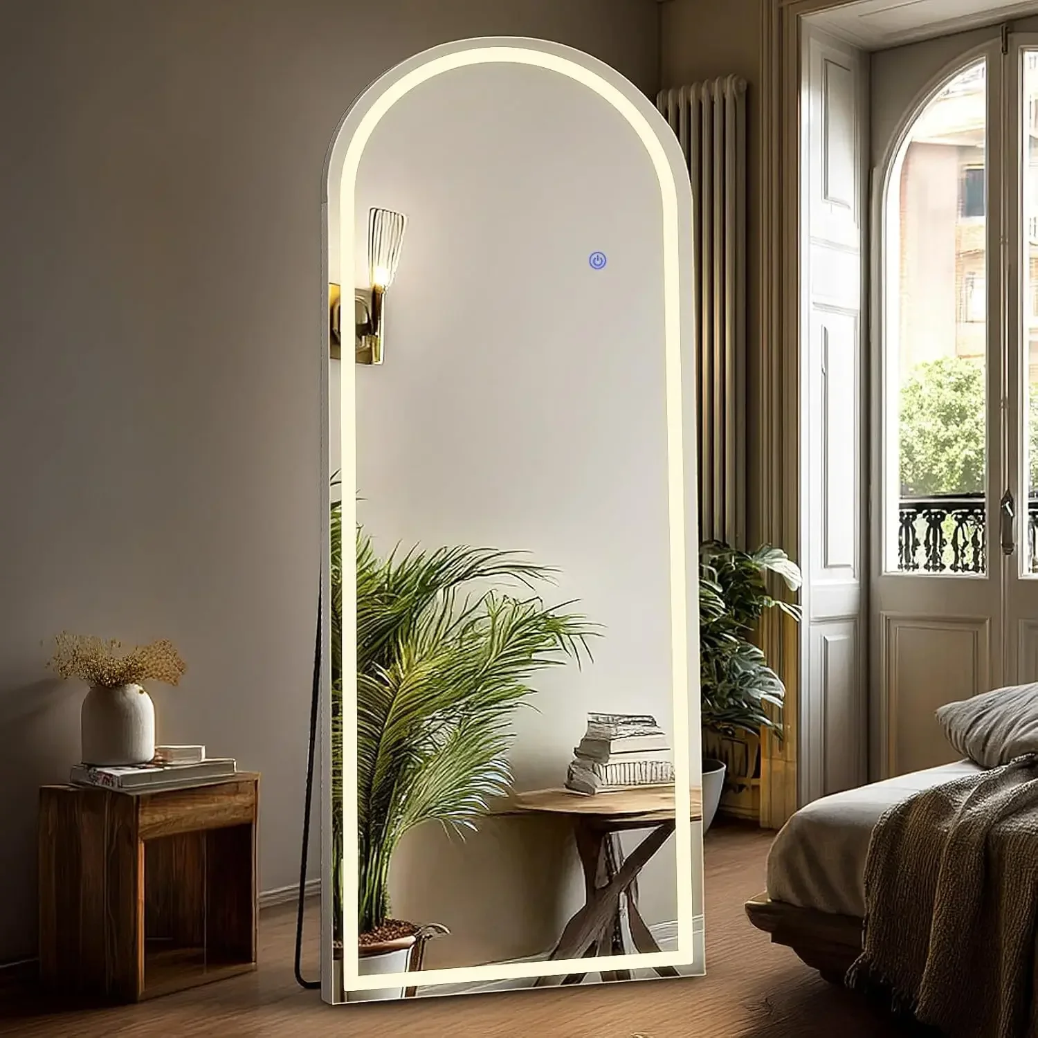 Full Body Wall Mirror with LED - огляд і ціна Lighting Decoration Stand
