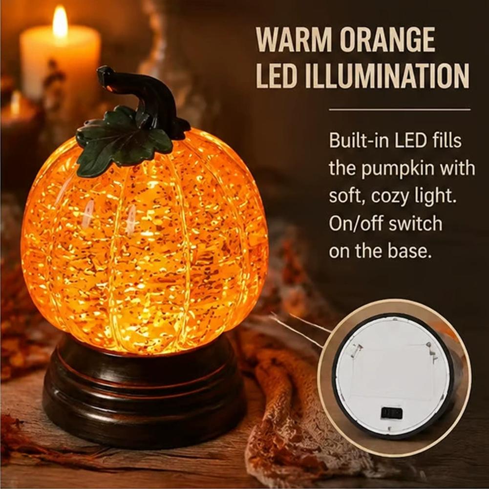 LED Glowing Pumpkin Light Resi - огляд і ціна Orange Lighting Decor