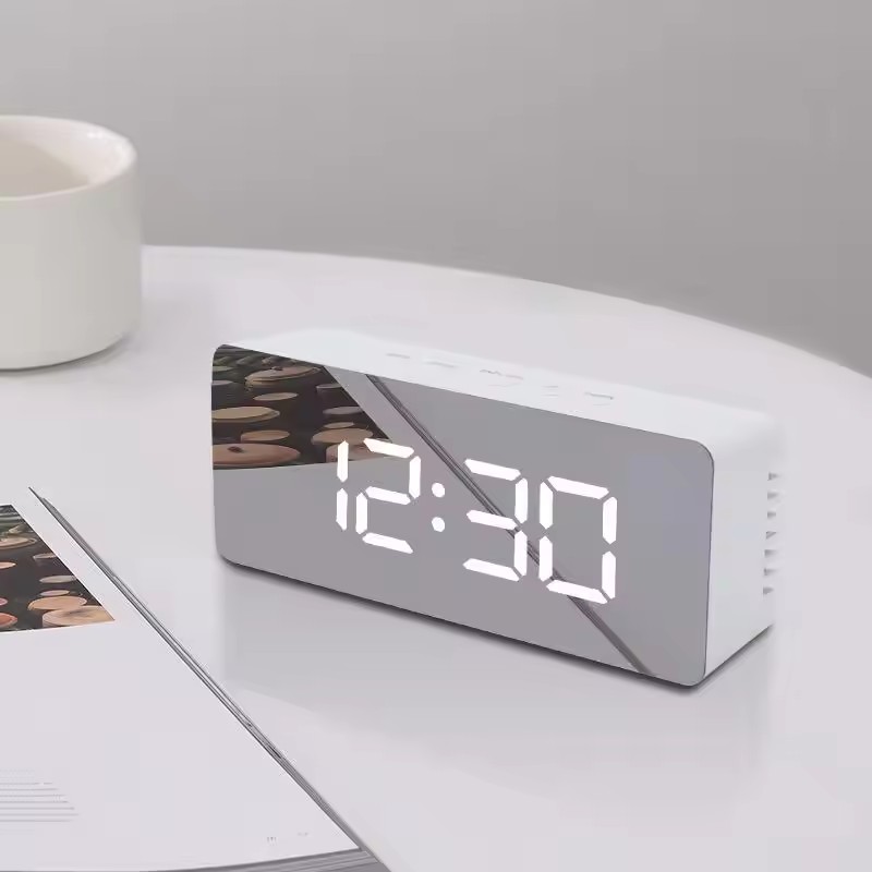 1Pc White Digital Clock LED Mi - огляд і ціна Lighting Home Decor Wall Clocks