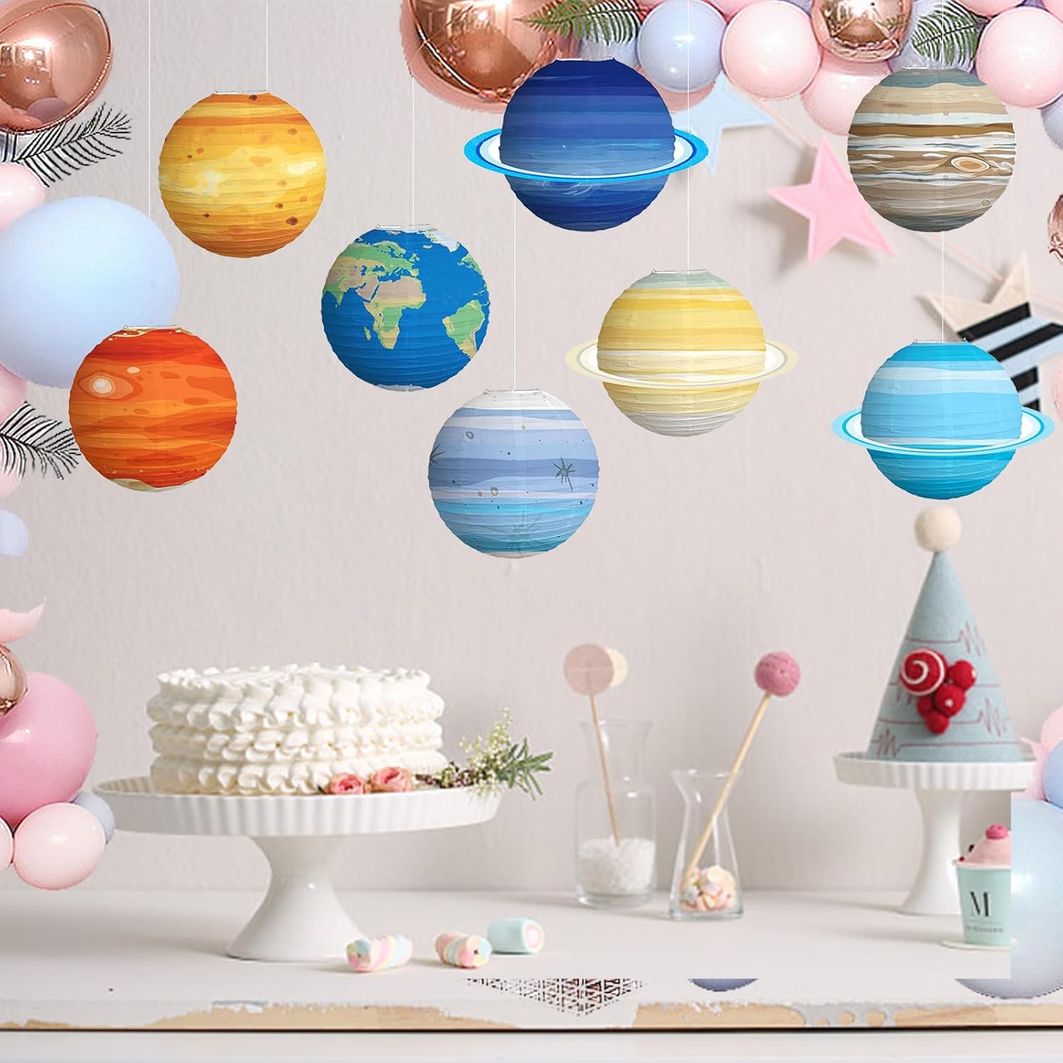 1PCS Solar System Eight Planet - огляд і ціна Lantern Paper Solar
