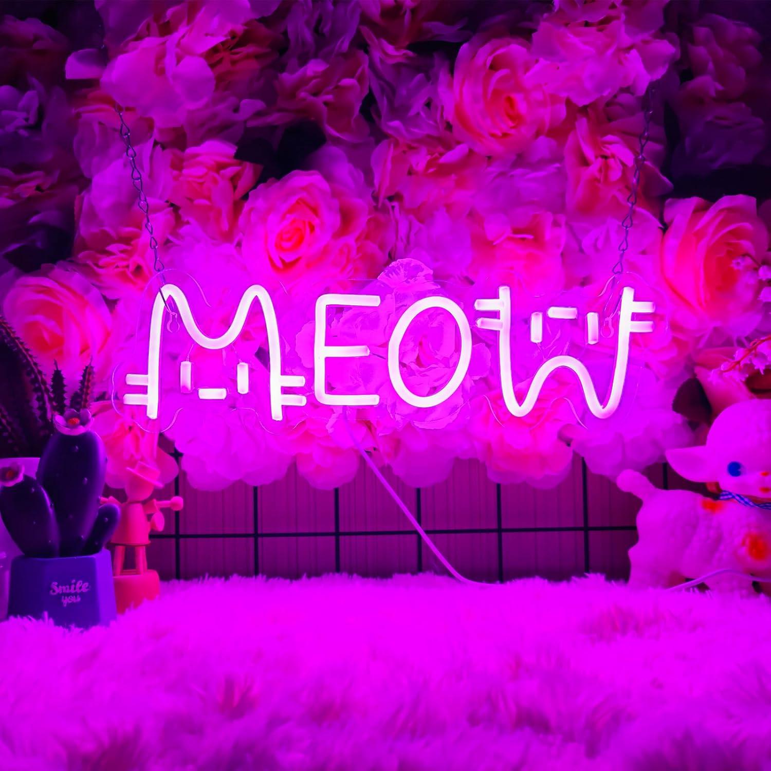 Meow Neon Sign Cat USB Powered - огляд і ціна Restaurant Lighting Decoration