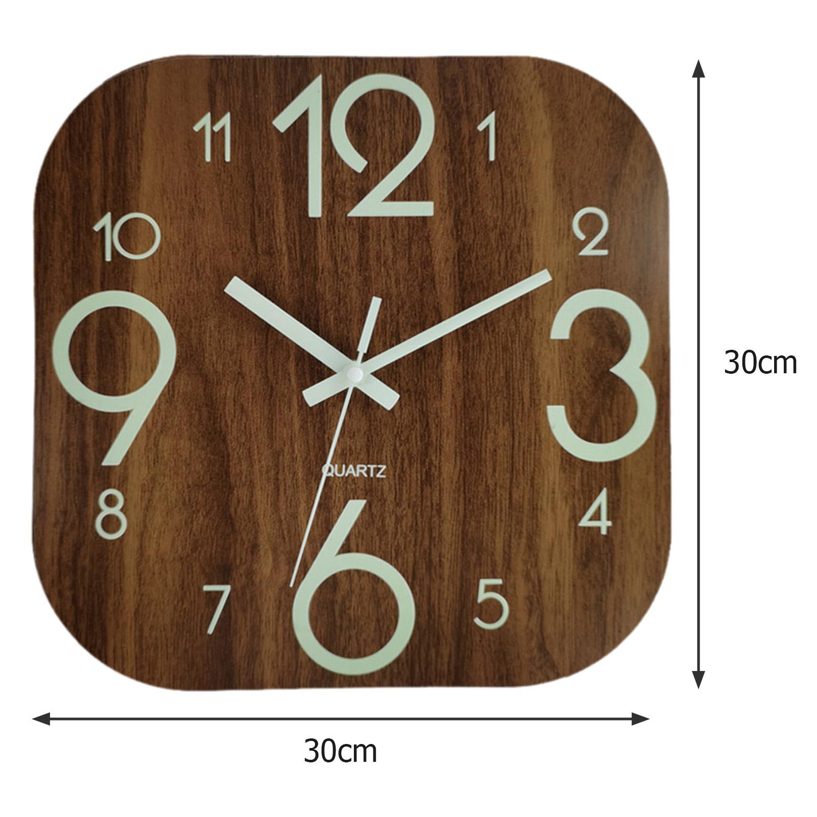 30cm Square Wall Clock ,Lumino - огляд і ціна Lighting Home Decor Wall Clocks