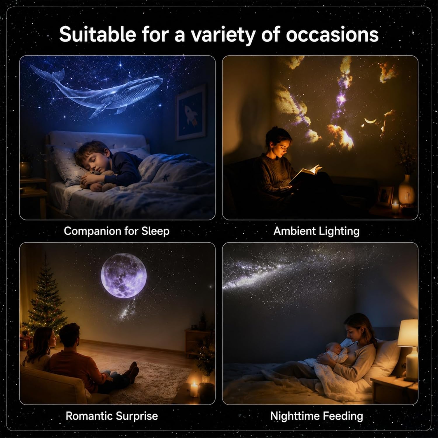 Moon Starry Sky Night Light LE - огляд і ціна Led Moon Lamp