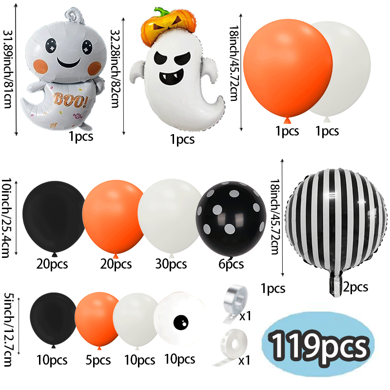 119Pcs Orange Cream Black Hall - огляд і ціна Orange Lighting Decor