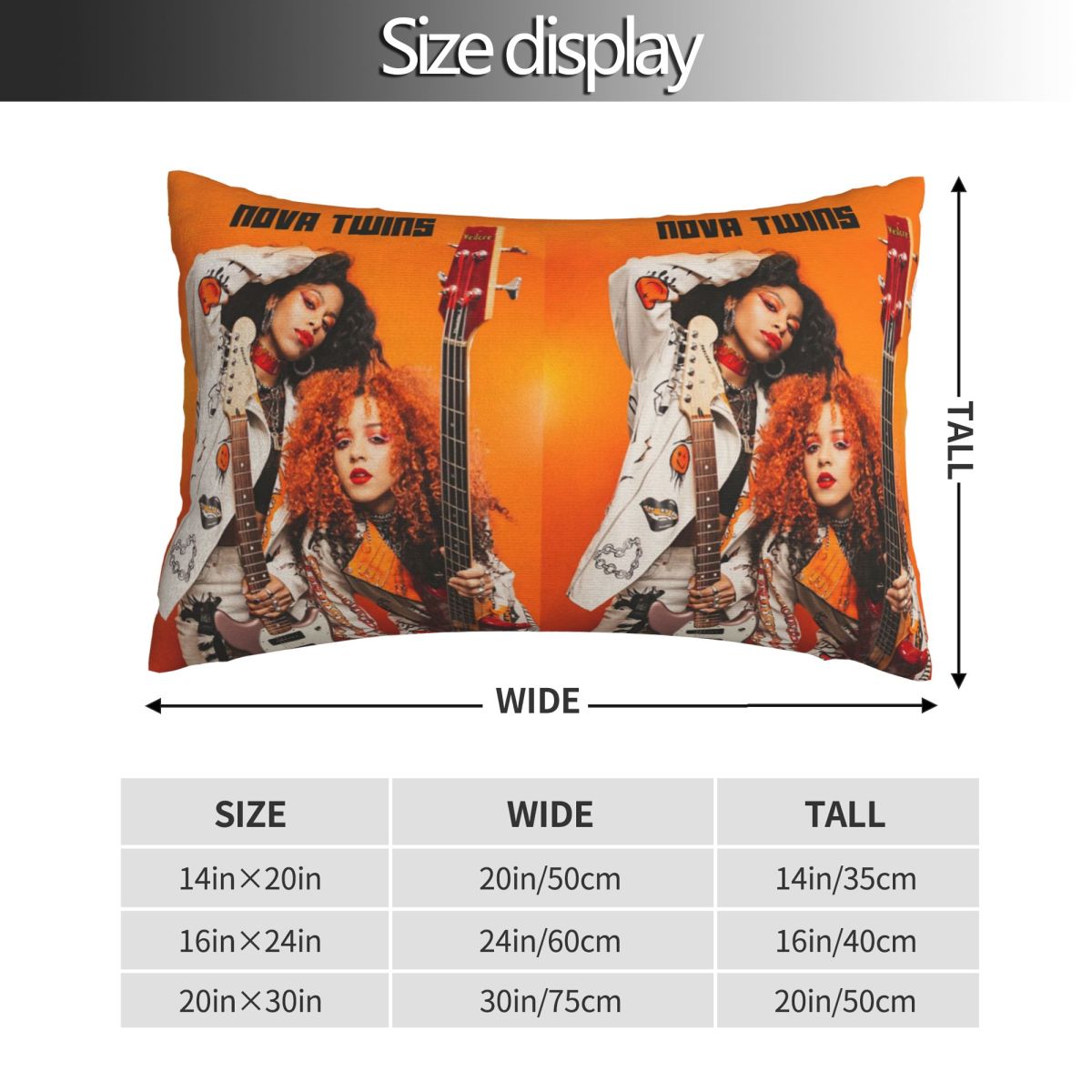 Nova Twins Rectangle Pillowcas - огляд і ціна Nova Decor & Lighting Juletrelys