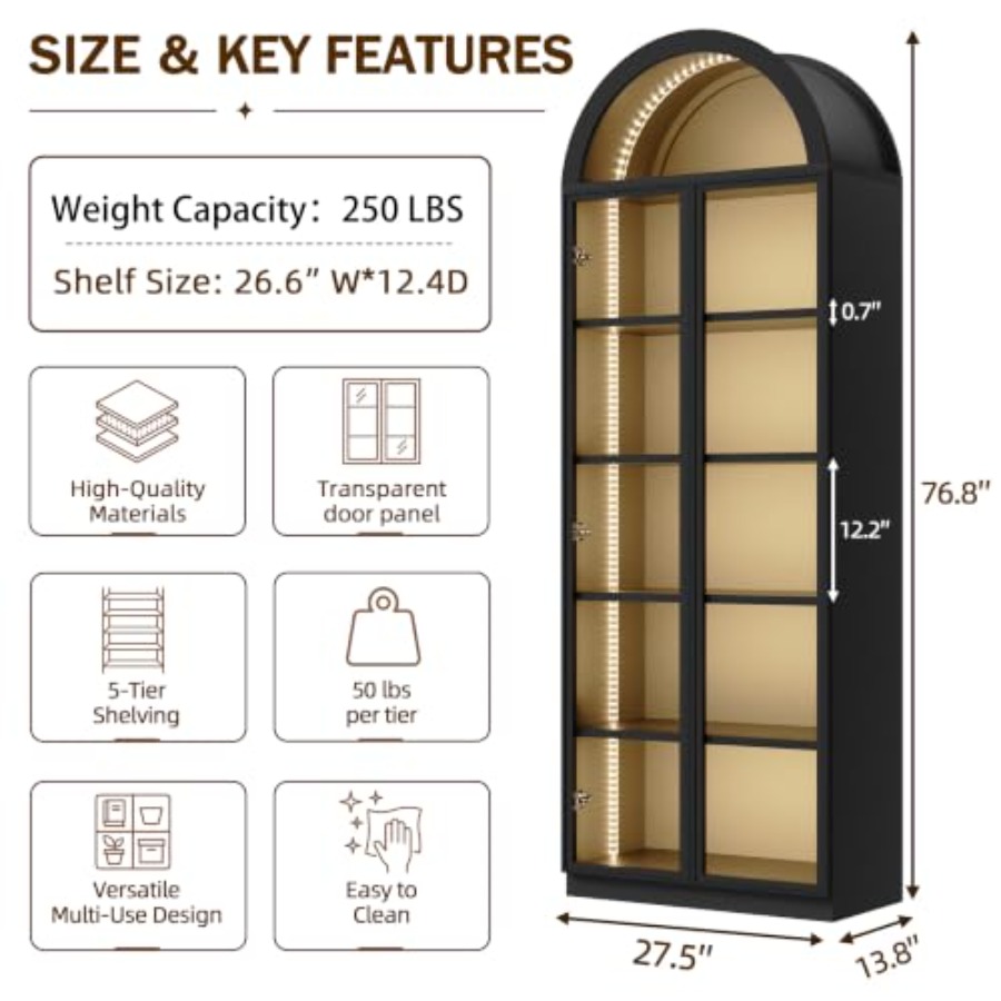Arch display cabinet for livin - огляд і ціна Lighting & Home Decor Studio
