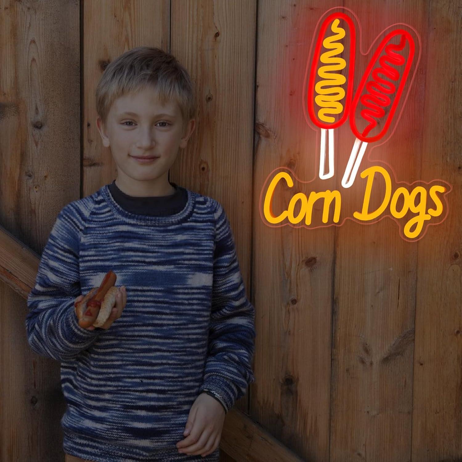 Corn Dog Neon Sign Snack USB D - огляд і ціна Restaurant Lighting Decoration