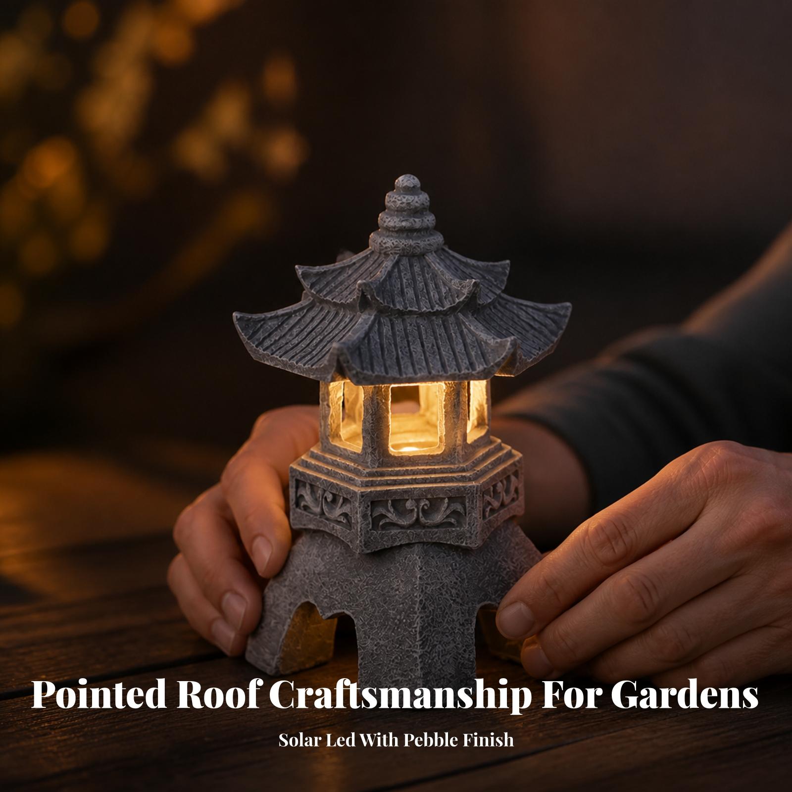 Chinese Pagoda Solar Lantern R - огляд і ціна Lantern Paper Solar